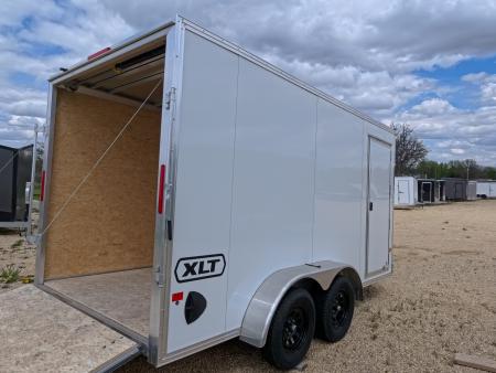 New 2026 Triton Trailers XLT 7 x 14 Cargo / Enclosed Trailer- Tandem Spring Axles and Steel Rim Wheels