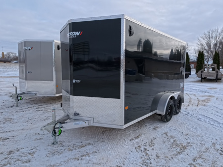 New 2026 Triton Trailers XLT 7 x 14 Cargo / Enclosed Trailer- Tandem Spring Axles and Steel Wheels