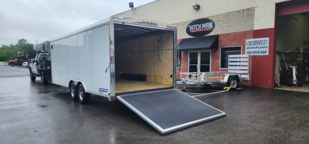 New 8.5 x 20 Sure-Trac Landscape Pro Enclosed Round Top Cargo Trailer 10k