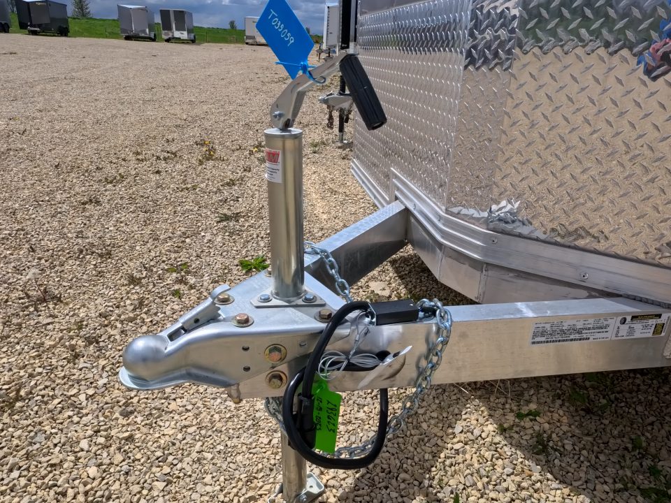 New 2026 Triton 7 x 16 XLT Cargo / Enclosed Trailer With Tandem Spring Axles and Steel Rims