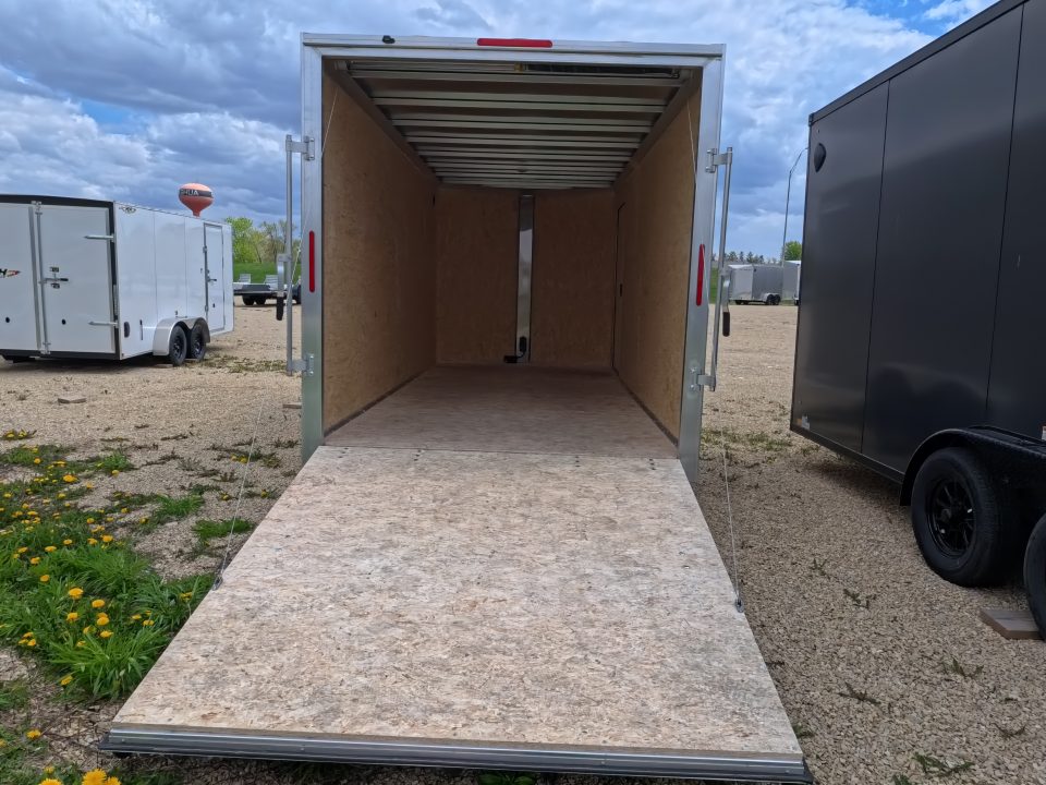 New 2026 Triton 7 x 16 XLT Cargo / Enclosed Trailer With Tandem Spring Axles and Steel Rims