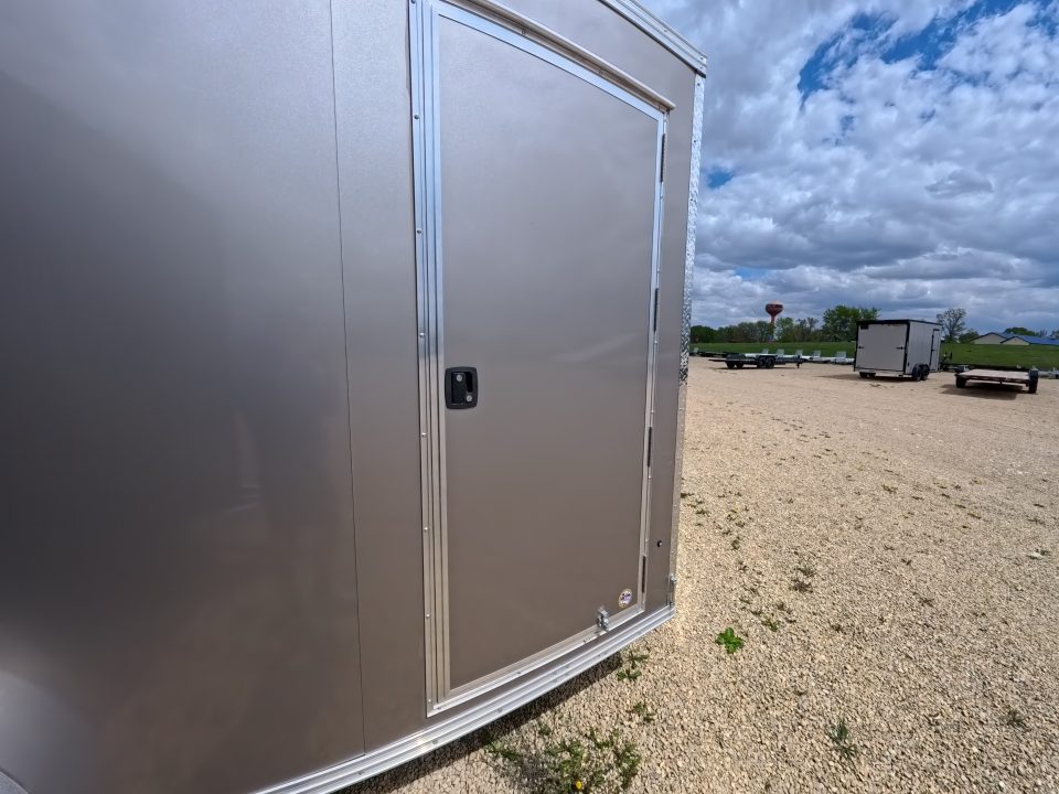 New 2026 Triton 7 x 16 XLT Cargo / Enclosed Trailer With Tandem Spring Axles and Steel Rims