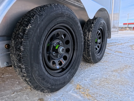 New 2026 Triton 7 x 16 XLT Cargo / Enclosed Trailer With Tandem Spring Axles and Steel Wheels