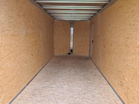 New 2026 Triton 7 x 16 XLT Cargo / Enclosed Trailer With Tandem Spring Axles and Steel Rims