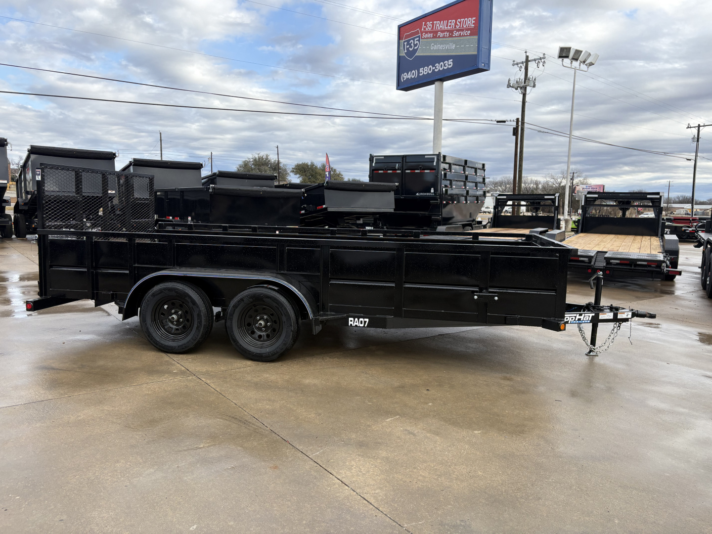 New 2026 Top Hat Trailers RA 16X83 Landscape Trailer
