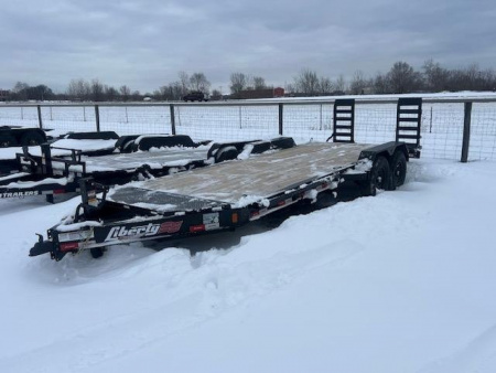 New 2026 Liberty 83”x19'+3’ 15.4K EQUIPMENT TRAILER W/ KNEE RAMPS Equipment Trailer