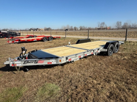 New 2026 Liberty 22' Tilt Trailer 8  I BEAM 15.4K (16' tilt +6' stationary) Tilt Trailer