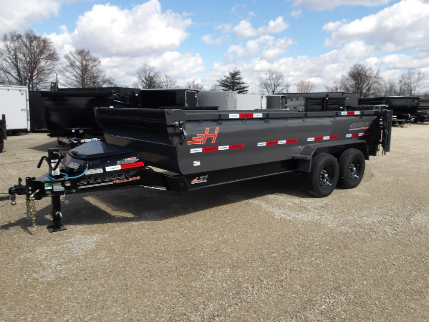 New 2026 Horizon Trailers LLC LZ7 16' x 83" X 30" BP 7K Dump Trailer