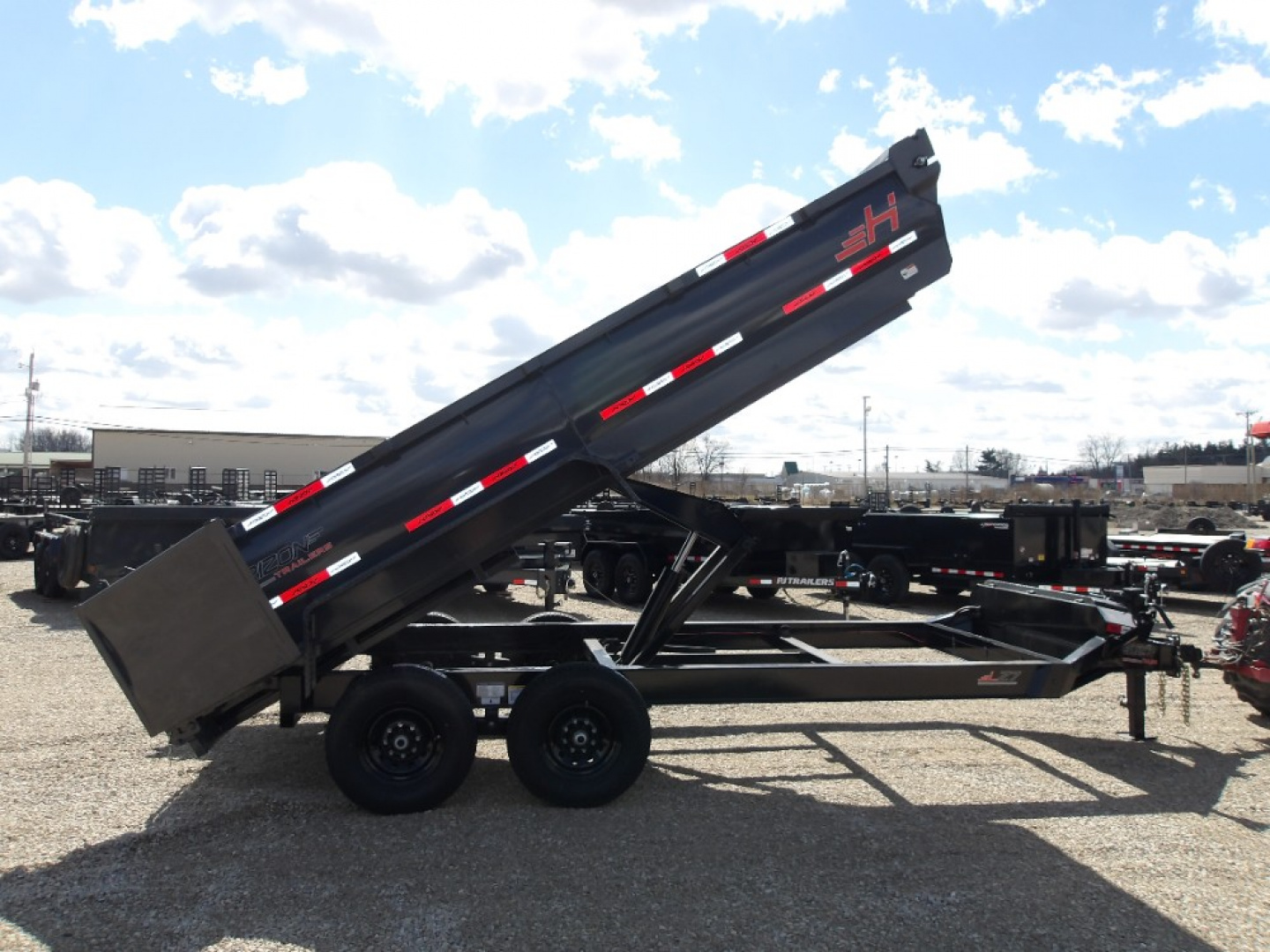 New 2026 Horizon Trailers LLC LZ7 16' x 83" X 30" BP 7K Dump Trailer