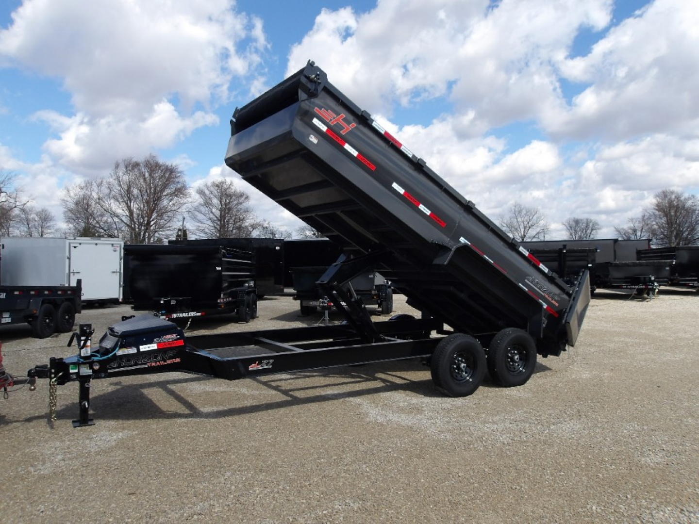 New 2026 Horizon Trailers LLC LZ7 16' x 83" X 30" BP 7K Dump Trailer