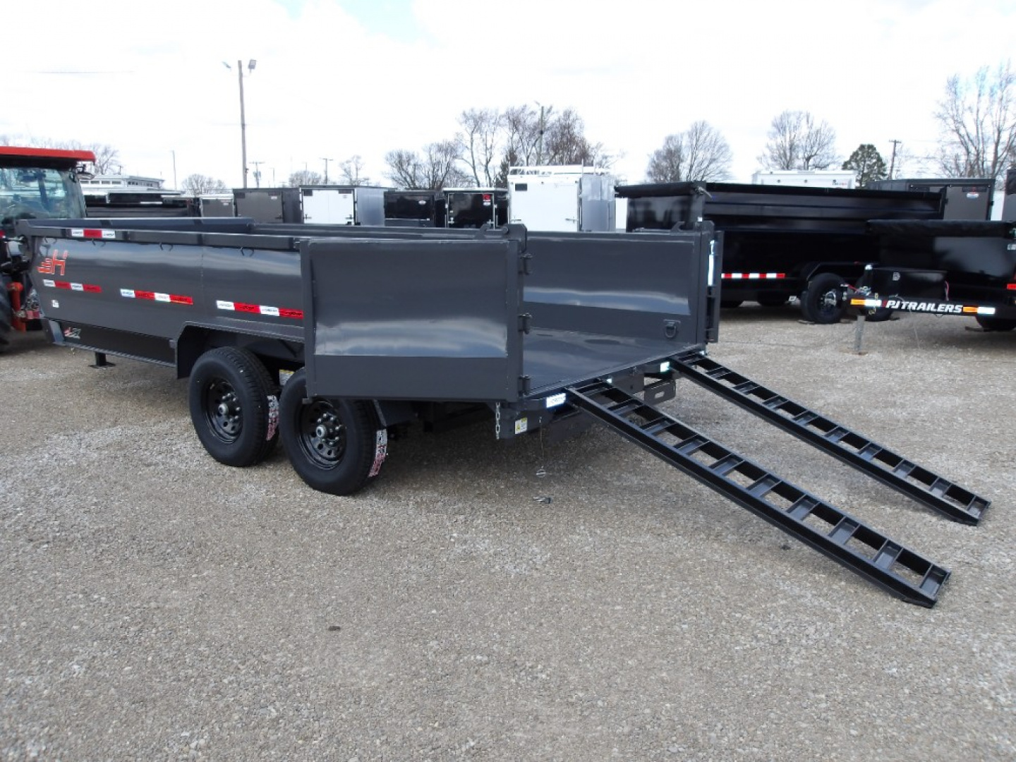New 2026 Horizon Trailers LLC LZ7 16' x 83" X 30" BP 7K Dump Trailer