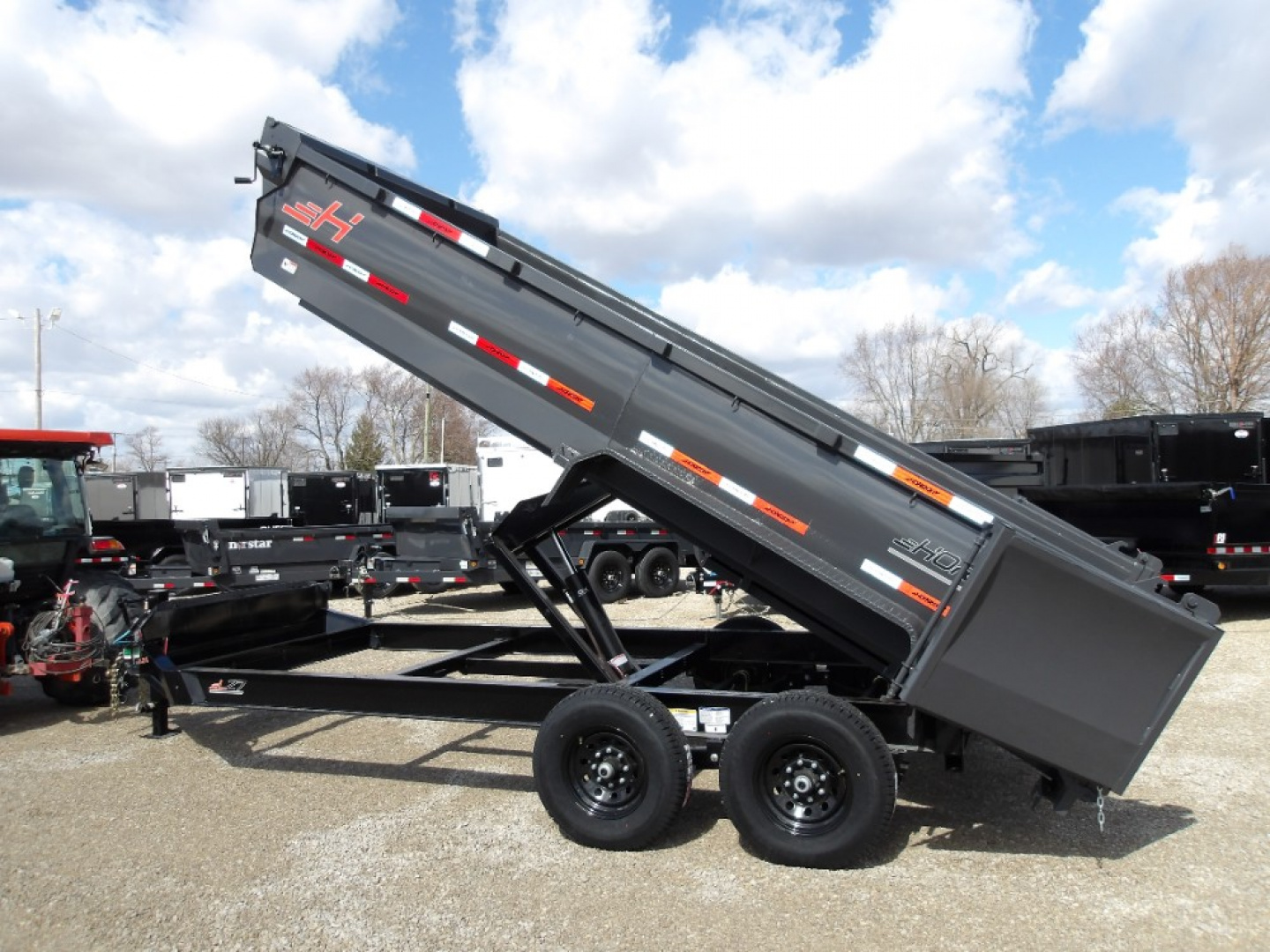 New 2026 Horizon Trailers LLC LZ7 16' x 83" X 30" BP 7K Dump Trailer