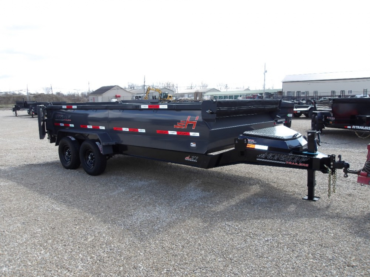 New 2026 Horizon Trailers LLC LZ7 16' x 83" X 30" BP 7K Dump Trailer