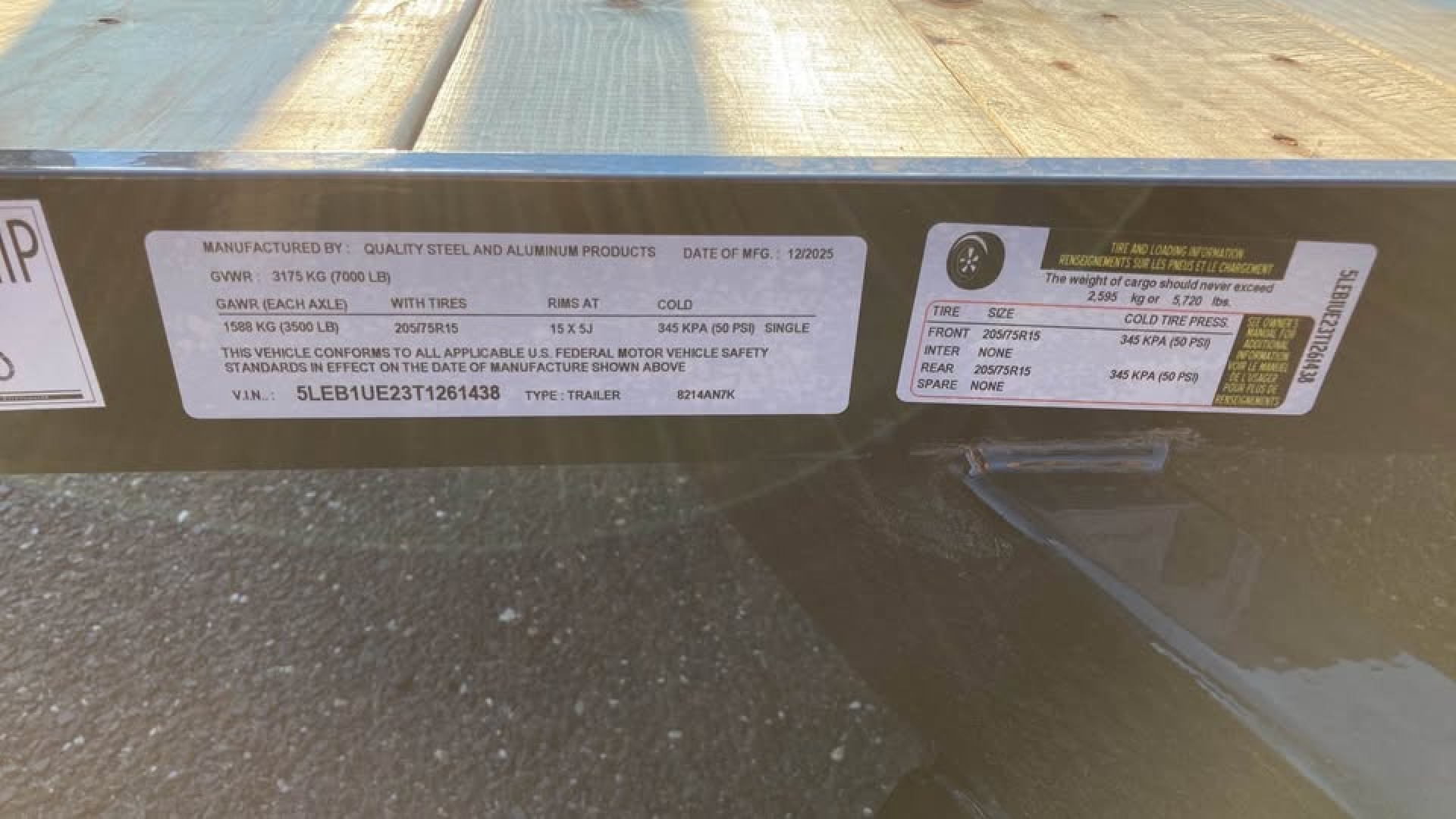 New 2026 Quality Steel and Aluminum 7x14 Utility Trailer