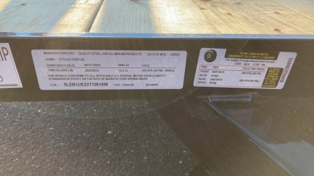 New 2026 Quality Steel and Aluminum 7x14 Utility Trailer