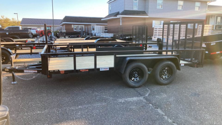 New 2026 Quality Steel and Aluminum 7x14 Utility Trailer