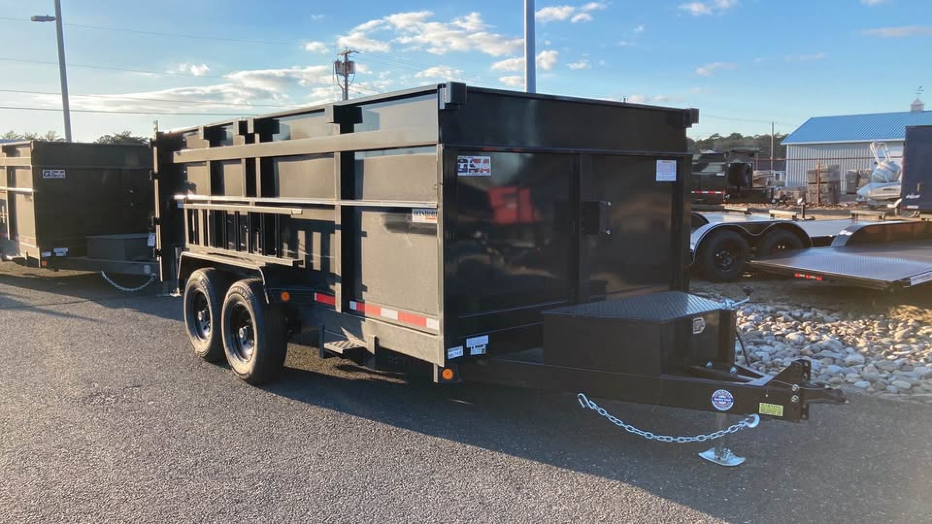 New 2026 Quality Steel and Aluminum 7x14 4' side Dump Trailer