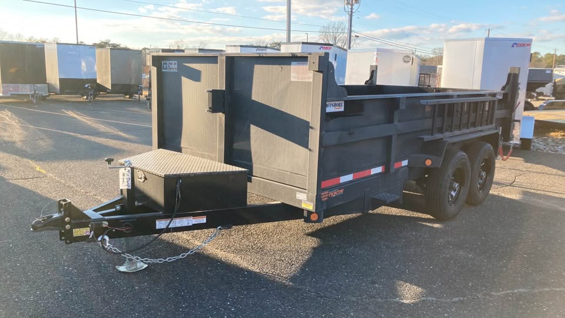 New 2026 Quality Steel and Aluminum 7x14 Dump Trailer