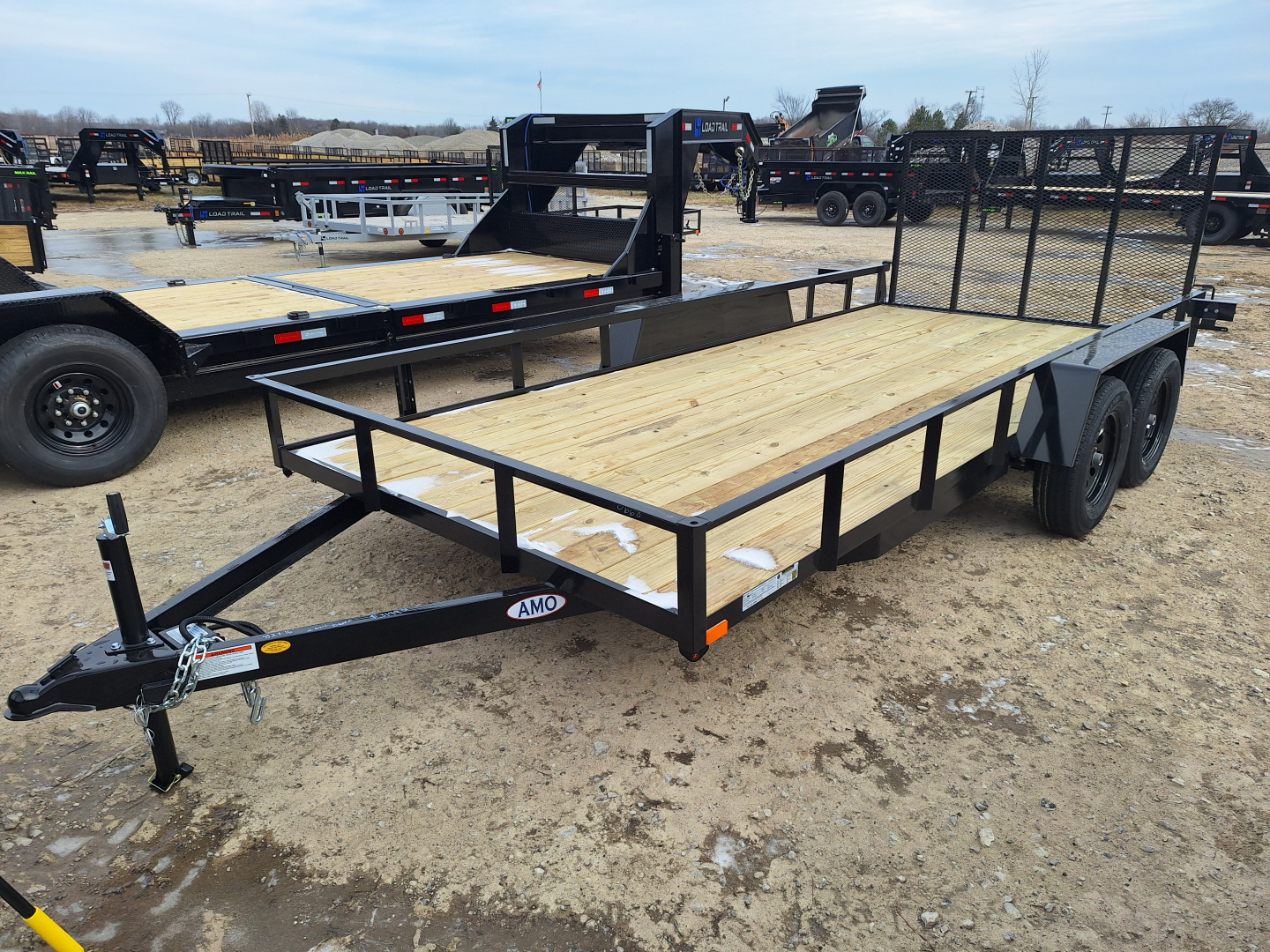 New 2026 AMO 82x16' Lowside Landscape Trailer
