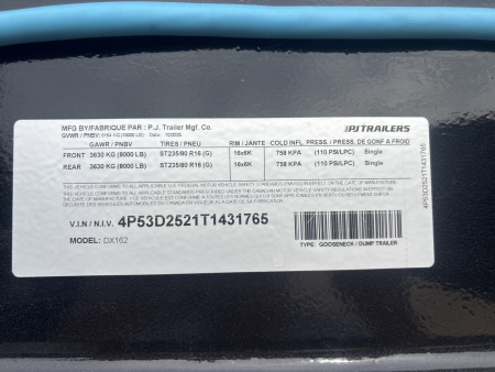 New 2026 PJ Trailers DX Dump Trailer