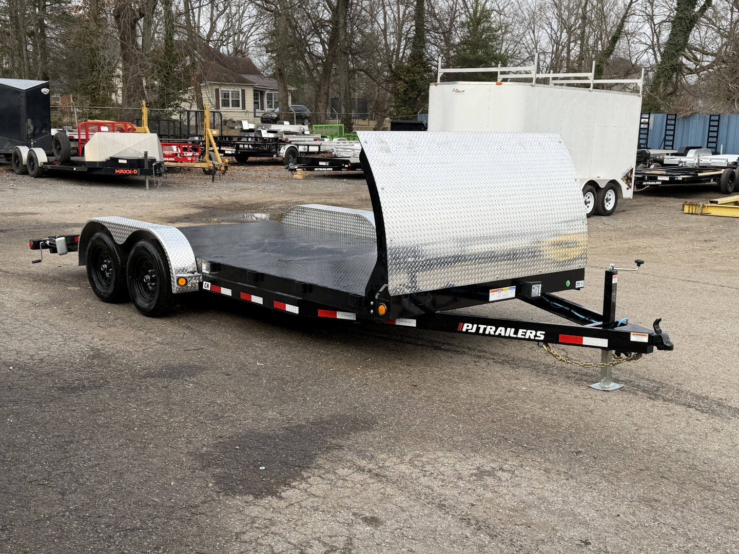 New 2026 PJ Trailers 83" x 18' (CH) Steel Deck Car Hauler / Racing Trailer