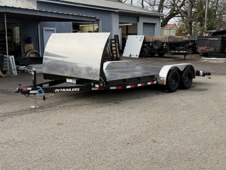 New 2026 PJ Trailers 83" x 18' (CH) Steel Deck Car Hauler / Racing Trailer