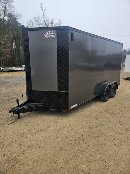 New 2026 Xtreme Cargo Trailers 7'x16' Tandem Axle Blackout Edition Cargo / Enclosed Trailer