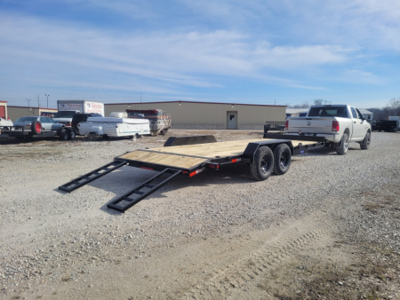 New 2026 WD Trailers 83x20 TA, 2' dovetail with 52k axles, Flatbed/ Car Hauler