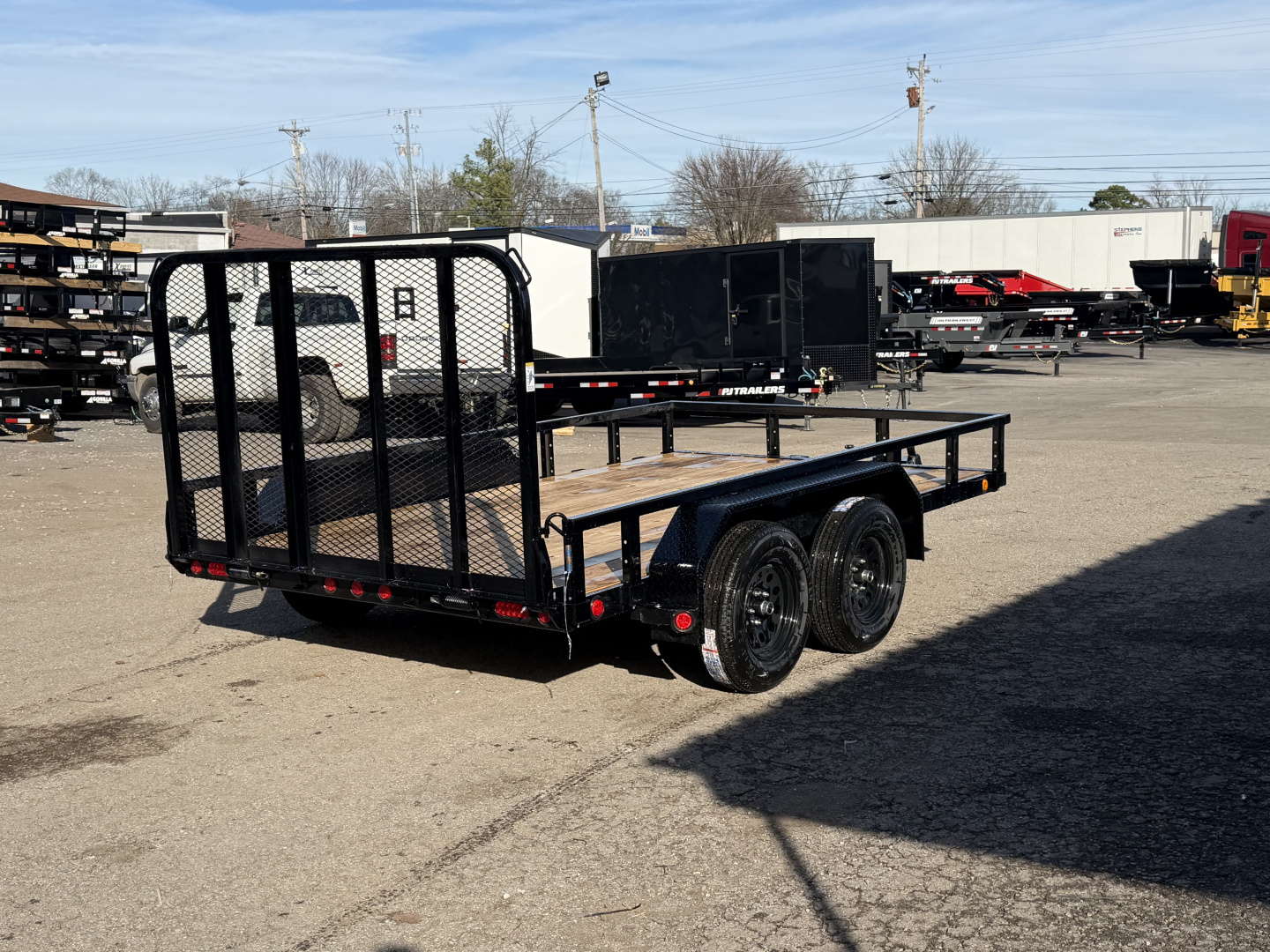 New 2026 PJ Trailers 83" x 12' Tandem Axle Channel (UL) Utility Trailer