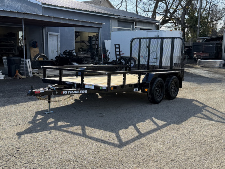 New 2026 PJ Trailers 83" x 12' Tandem Axle Channel (UL) Utility Trailer
