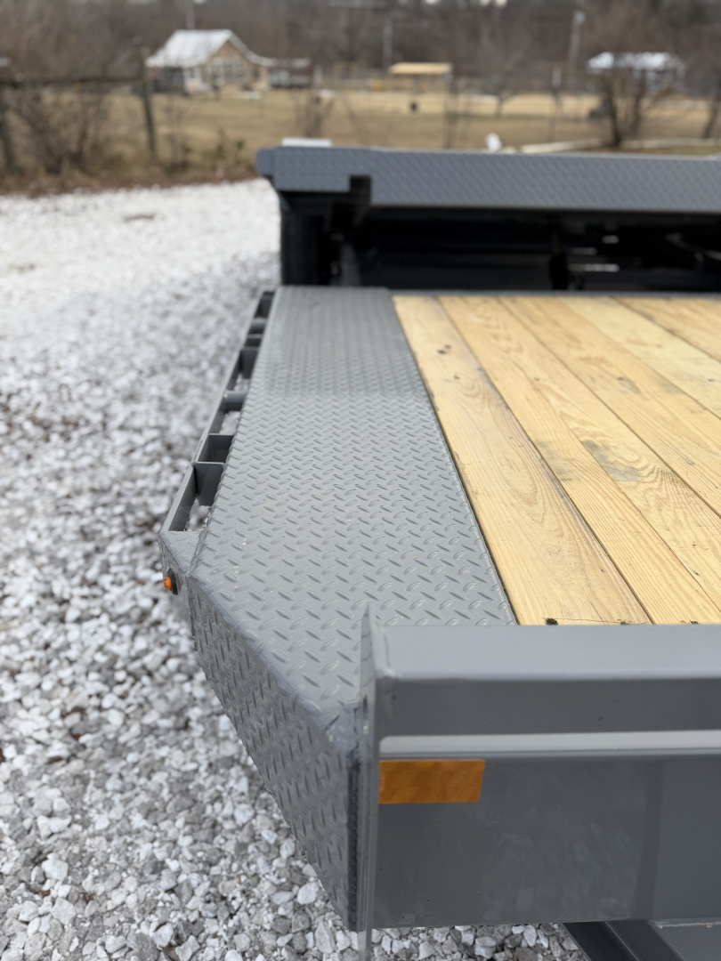 New DELCO 102"X 22' TILT TRAILER DRIVER OVER FENDERS W/ 14PLY Tilt Trailer