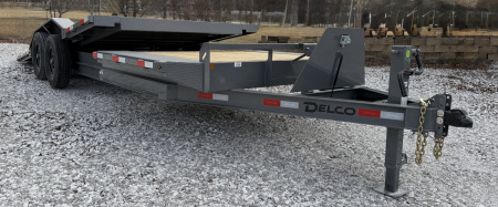 New DELCO 102 X 22' TILT TRAILER DRIVER OVER FENDERS W/ 14PLY Tilt Trailer