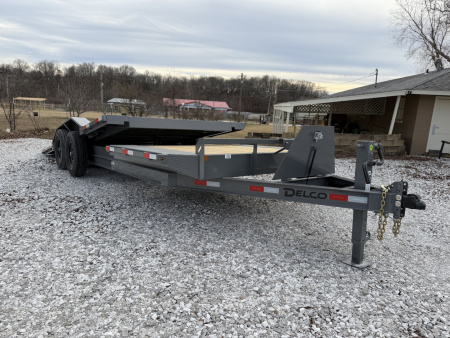 New DELCO 102"X 22' TILT TRAILER DRIVER OVER FENDERS W/ 14PLY Tilt Trailer