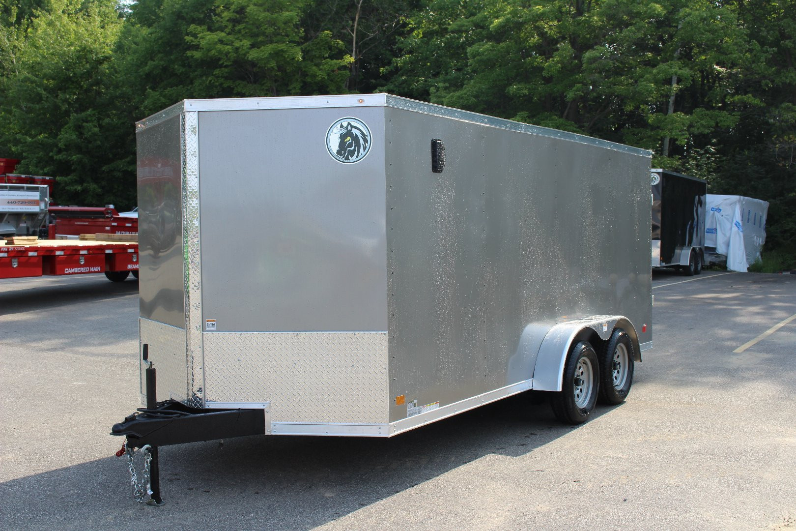 New 2026 Darkhorse Cargo DHW 7' x 16' Enclosed Trailer - Rear Ramp Door - 6' Interior Height - 7000# GVW