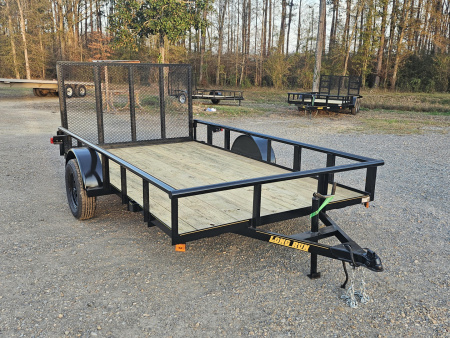 New 2026 Long Run Trailers 6'4 x12' 4' gate Utility Trailer