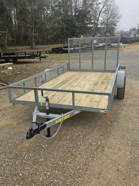 New 2026 Long Run Trailers 6'4 x12' 4' gate Gray Utility Trailer