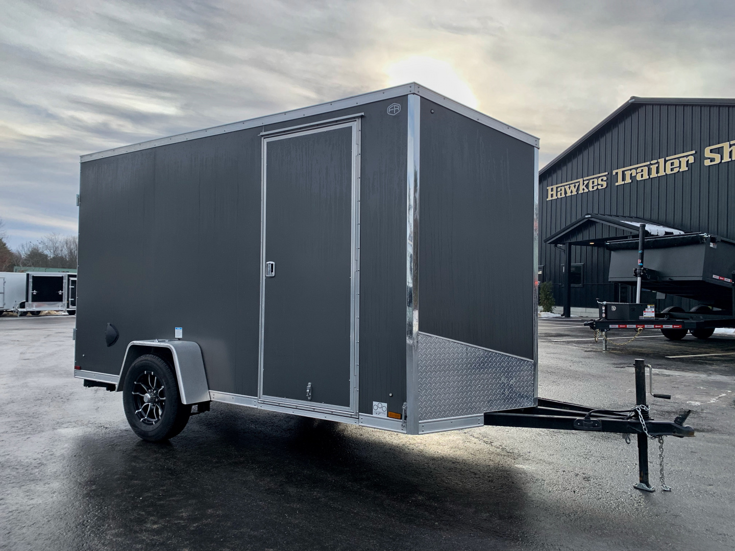 New 2026 US Cargo 6X12 + 2ft V nose/ Ramp Door / 6'6" interior/Polycore/ Ext. Tongue - 2990gvw