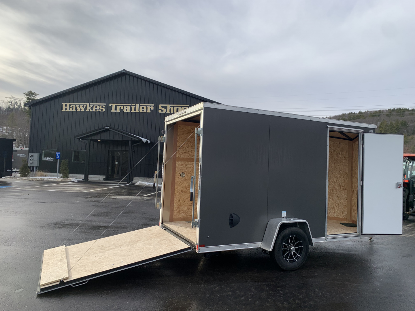 New 2026 US Cargo 6X12 + 2ft V nose/ Ramp Door / 6'6" interior/Polycore/ Ext. Tongue - 2990gvw