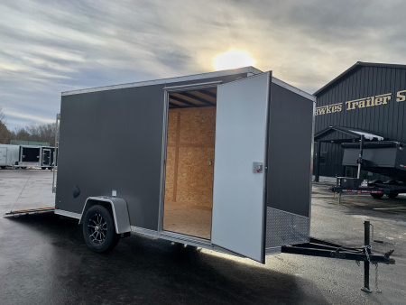 New 2026 US Cargo 6X12 + 2ft V nose/ Ramp Door / 6'6  interior/Polycore/ Ext. Tongue - 2990gvw