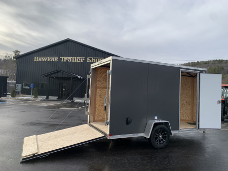 New 2026 US Cargo 6X12 + 2ft V nose/ Ramp Door / 6'6" interior/Polycore/ Ext. Tongue - 2990gvw