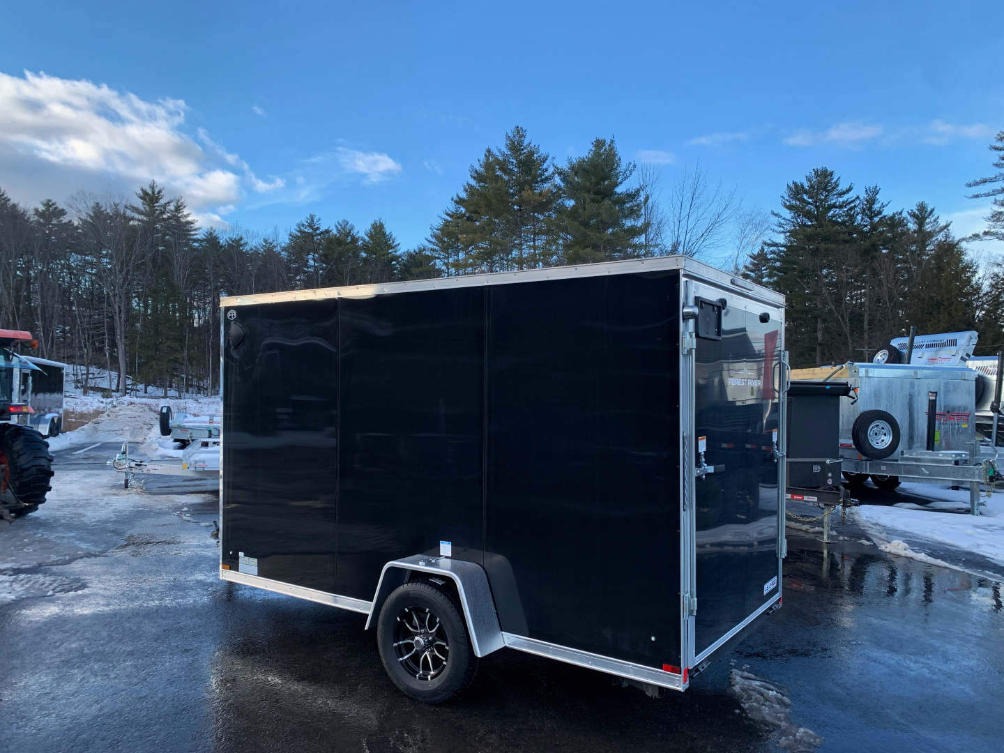 New 2026 US Cargo 6X12 + 2ft V nose/ Ramp Door / 6'6" interior/Polycore/ Ext. Tongue - 2990gvw