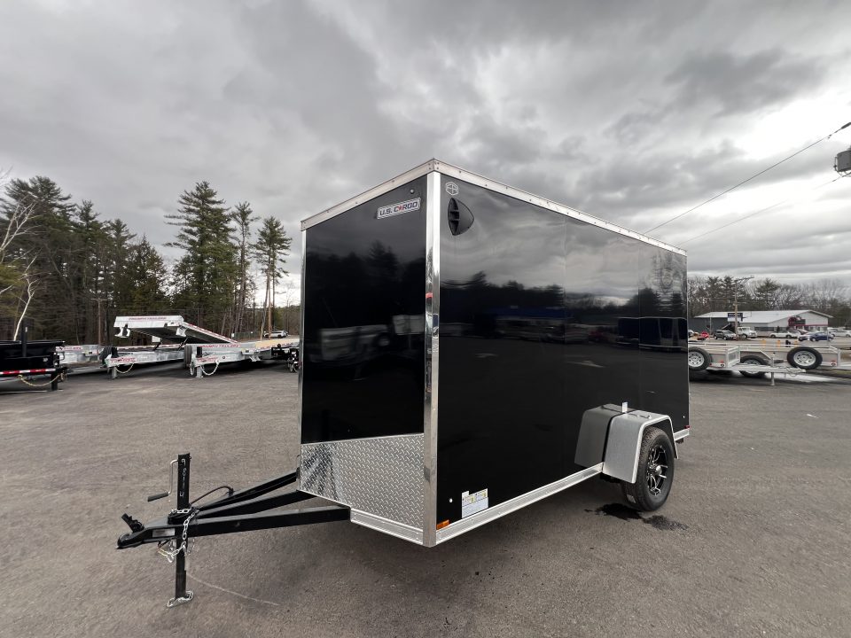 New 2026 US Cargo 6X12 + 2ft V nose/ Ramp Door / 6'6" interior/Polycore/ Ext. Tongue - 2990gvw