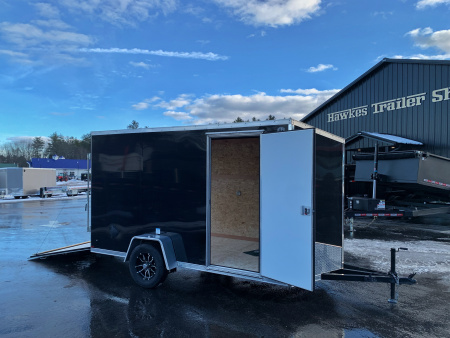 New 2026 US Cargo 6X12 + 2ft V nose/ Ramp Door / 6'6" interior/Polycore/ Ext. Tongue - 2990gvw