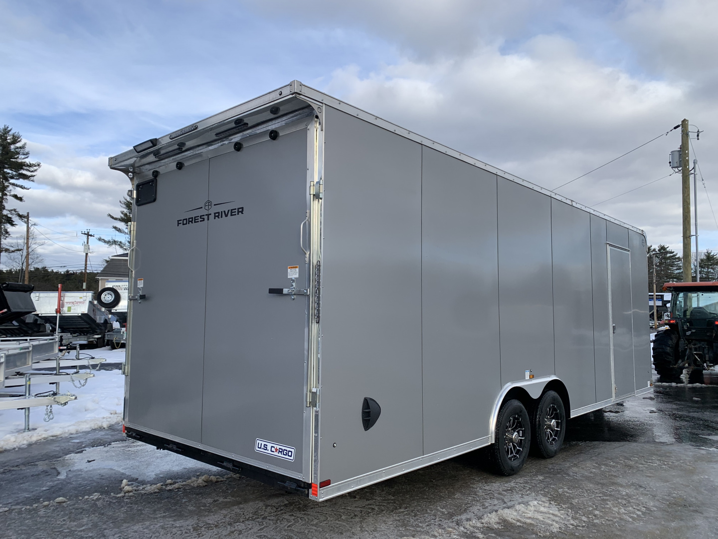 New 2026 US Cargo 8.5x24 Flat Front w/ Cast Corners / 7'6 interior height/ Polycore/ Ext tongue - 9990GVW
