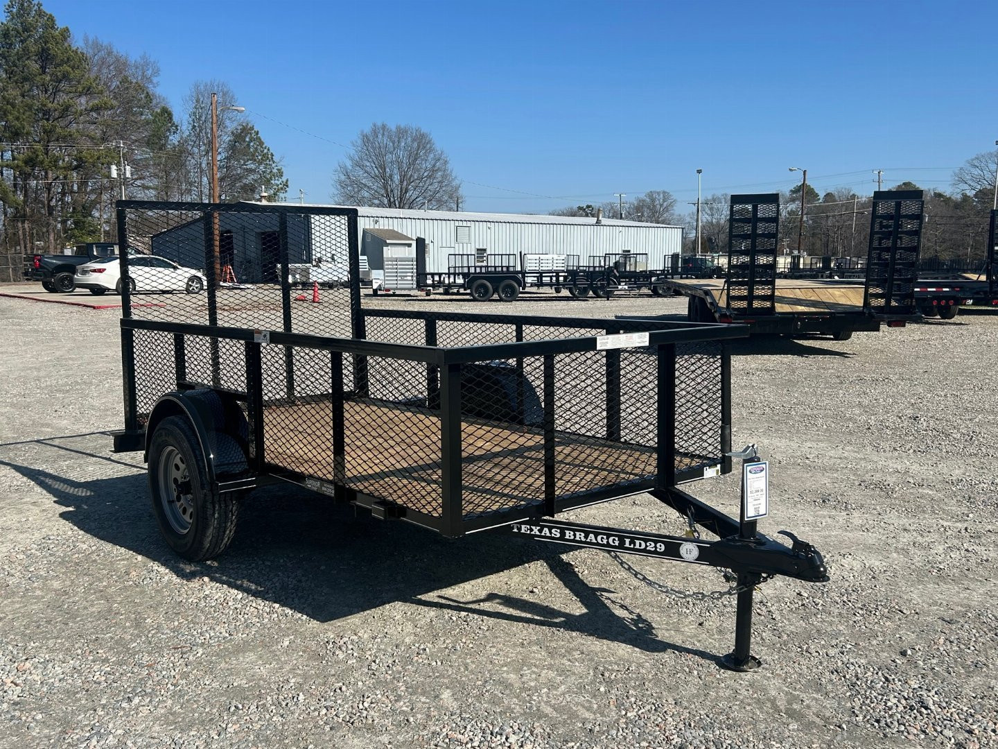 New 2025 TEXAS BRAGG TRAILERS 5x10LD w/ 2ft Expanded Sides & Gate Utility Trailer