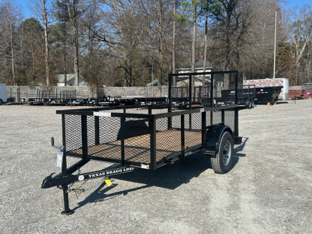 New 2026 Texas Bragg Trailers 5x10LD w/ 2ft Expanded Sides & Gate Utility Trailer
