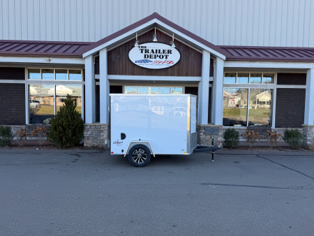 New PACE AMERICAN 5′ X 8′ + V-NOSE ENCLOSED CARGO TRAILER WITH CARGO DOOR 2.9K