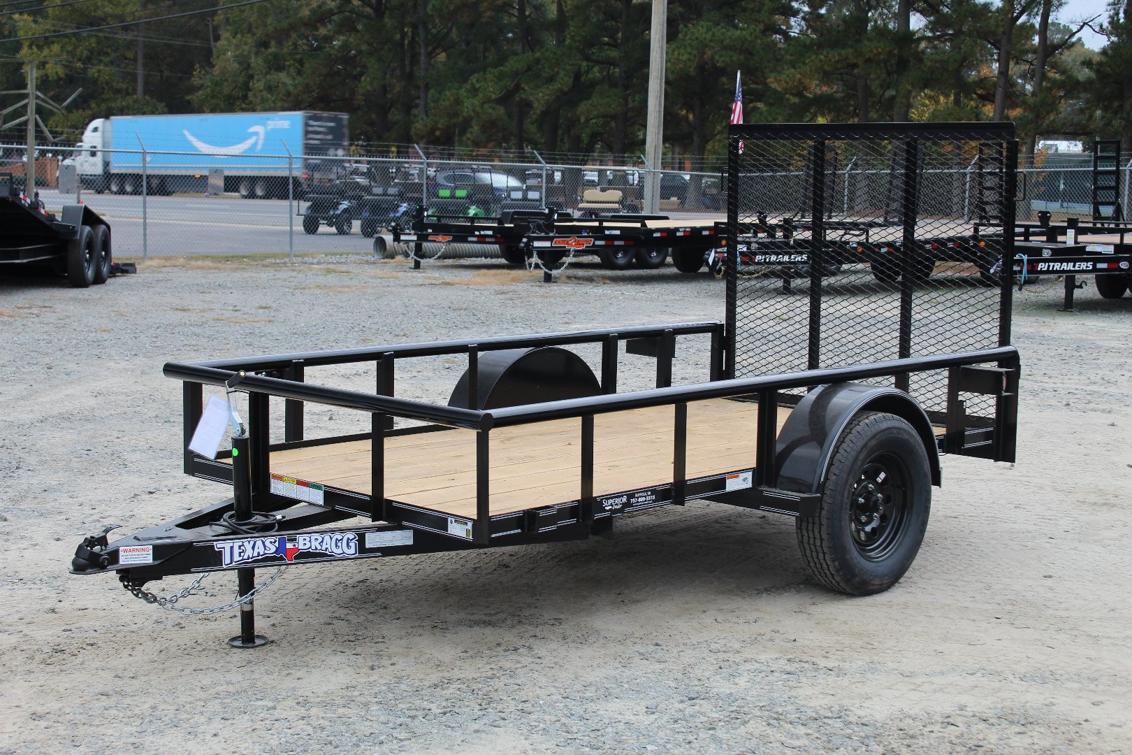 New 2026 Texas Bragg Trailers 5X10P w/ Gate Utility Trailer