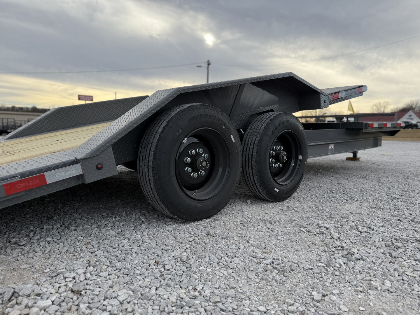 New Delco Trailers DELCO 18K TILT 102"X22" DRIVE OVER FENDERS Tilt Trailer