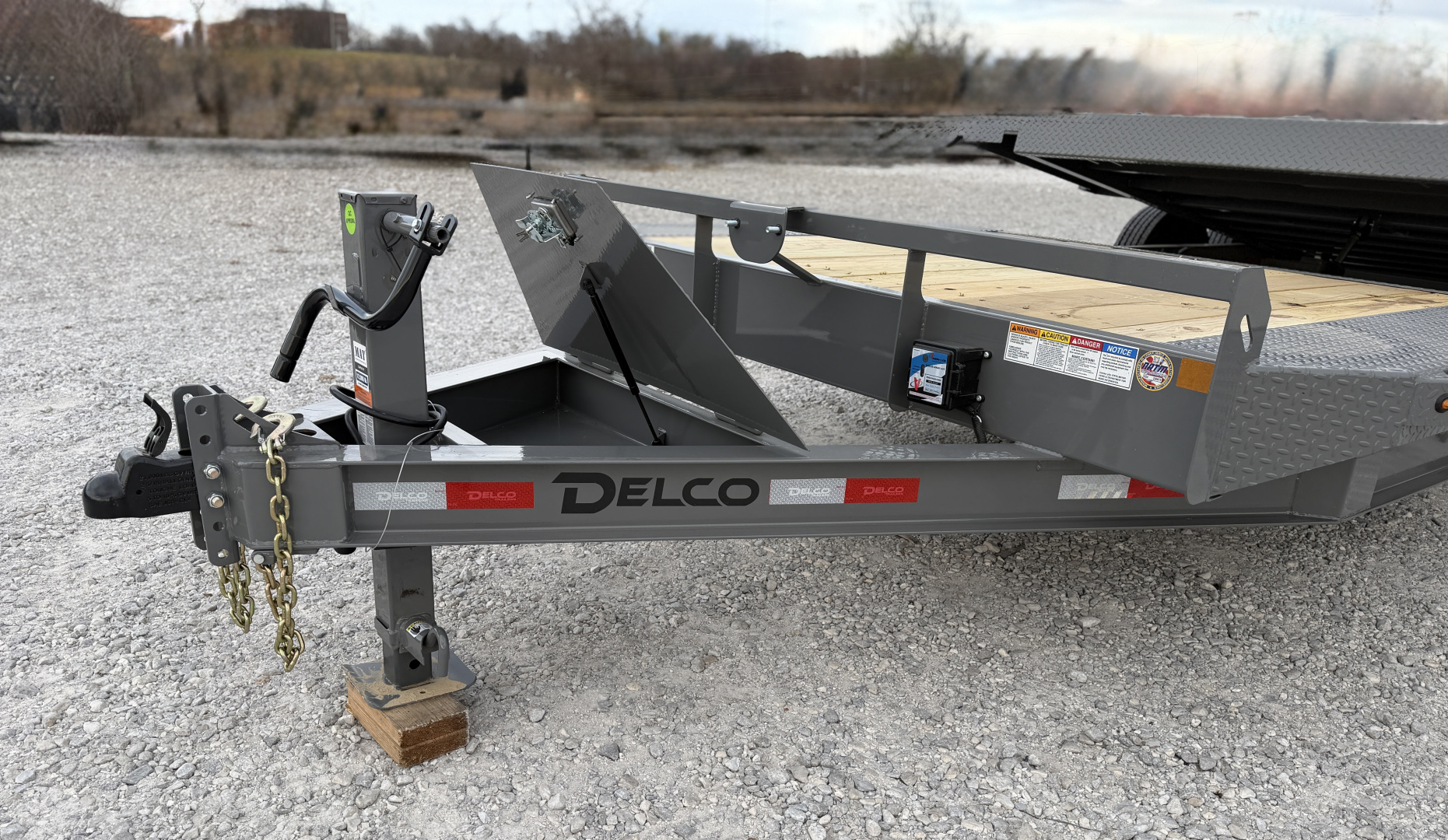 New Delco Trailers DELCO 18K TILT 102"X22" DRIVE OVER FENDERS Tilt Trailer